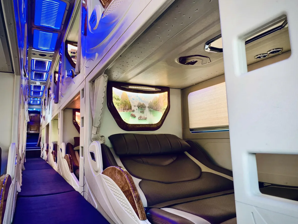 Sleeper buses are the optimal choice most frequently selected by travelers. (Source: Van Anh)